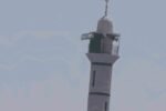 Israeli flag on the minaret of Abu Ubaida Mosque