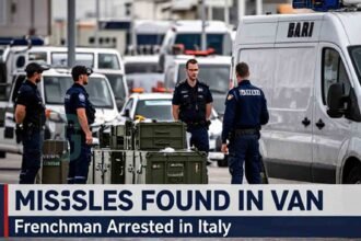 Italian police and customs officers
