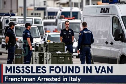 Italian police and customs officers