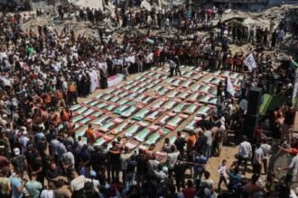 Mass Funeral in Gaza as 112 Victims