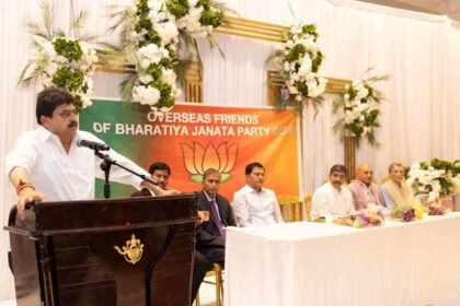 Telangana BJP State President N. Ramchander Rao Receives Grand Welcome in New Jersey