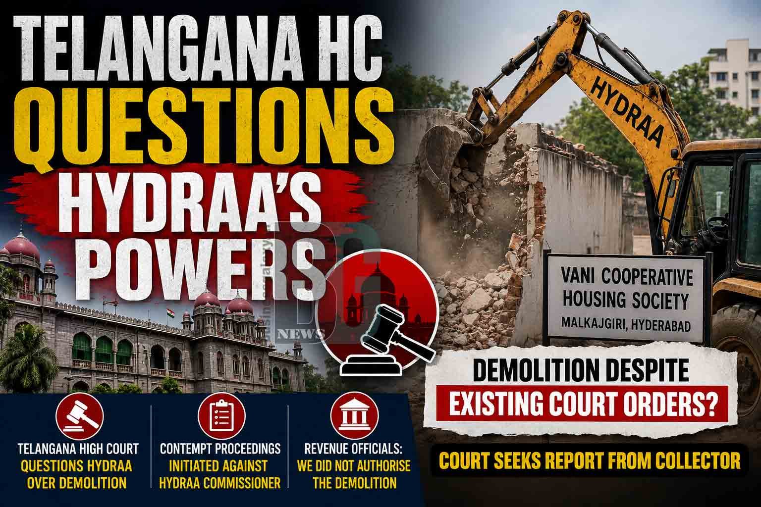 Telangana High Court Questions HYDRAA’s Powers