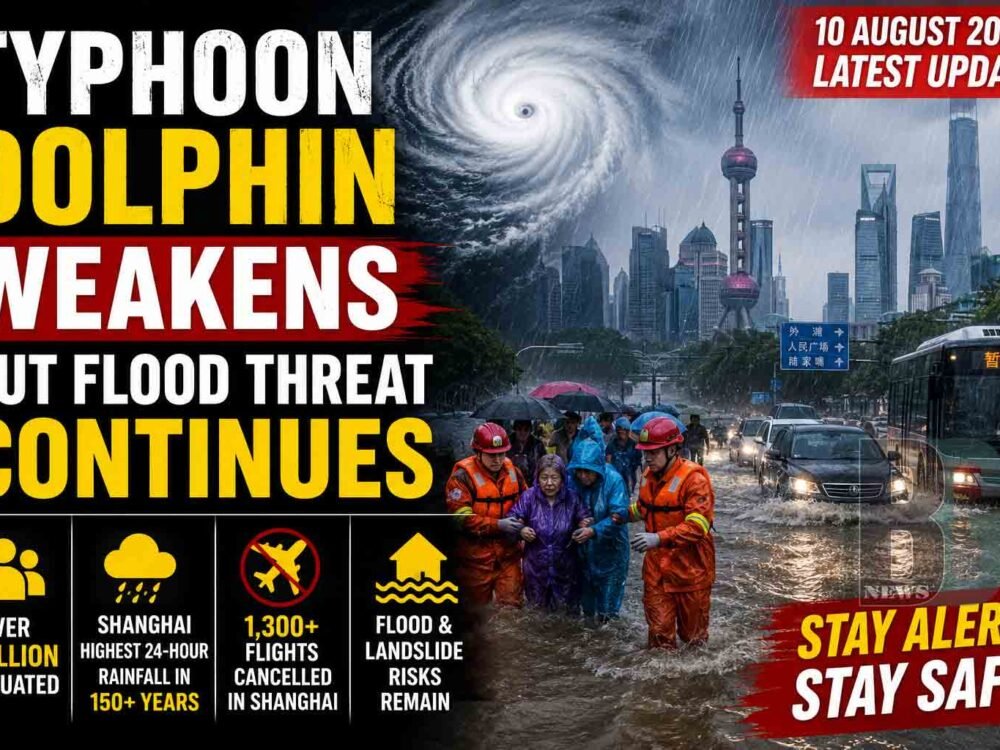 Typhoon Dolphin Flood Threat Continues