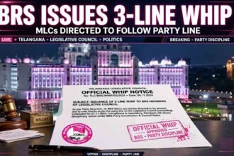 BRS Issues Three Line Whip to MLCs Ahead of Telangana
