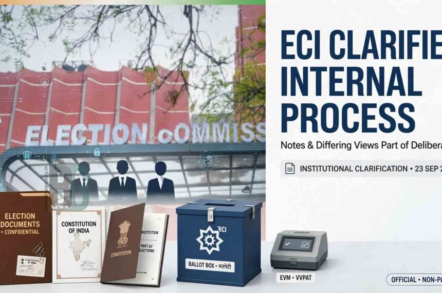 ECI Says Internal Notes and Differing