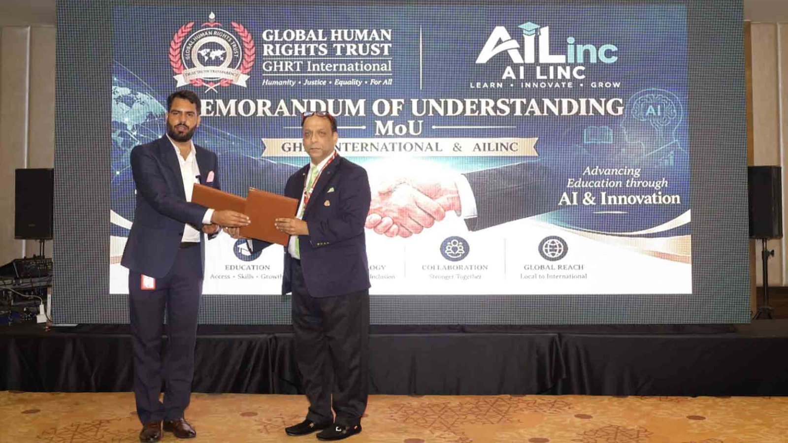 GHRT-AILINC Sign MoU in Jammu