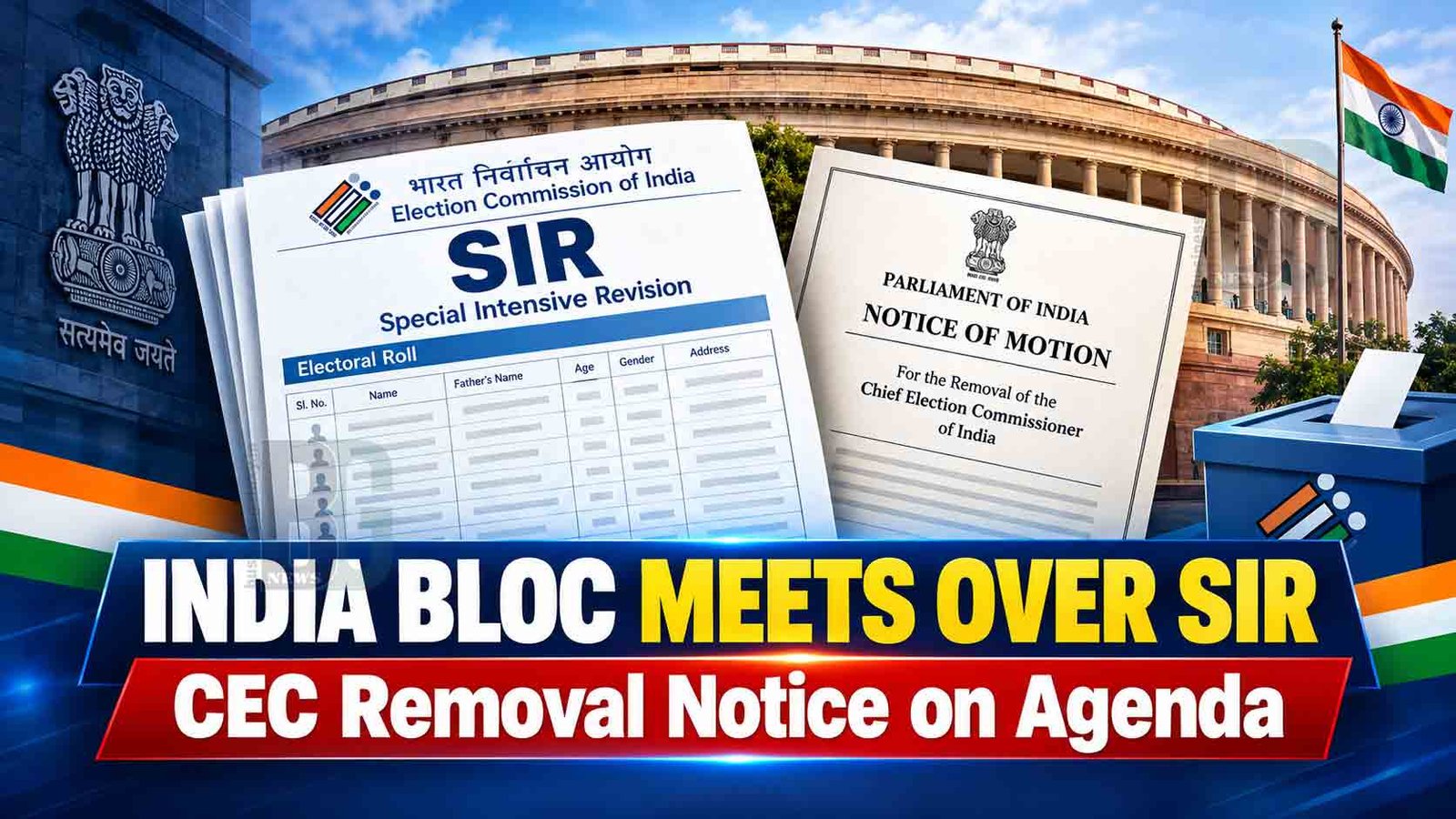 INDIA Bloc Meets Amid SIR Row