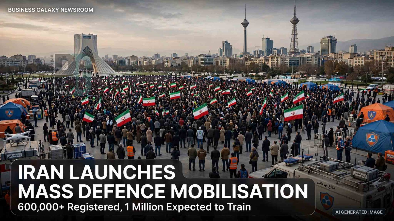 Iran Mobilizes Hundreds of Thousands for Civil Defense
