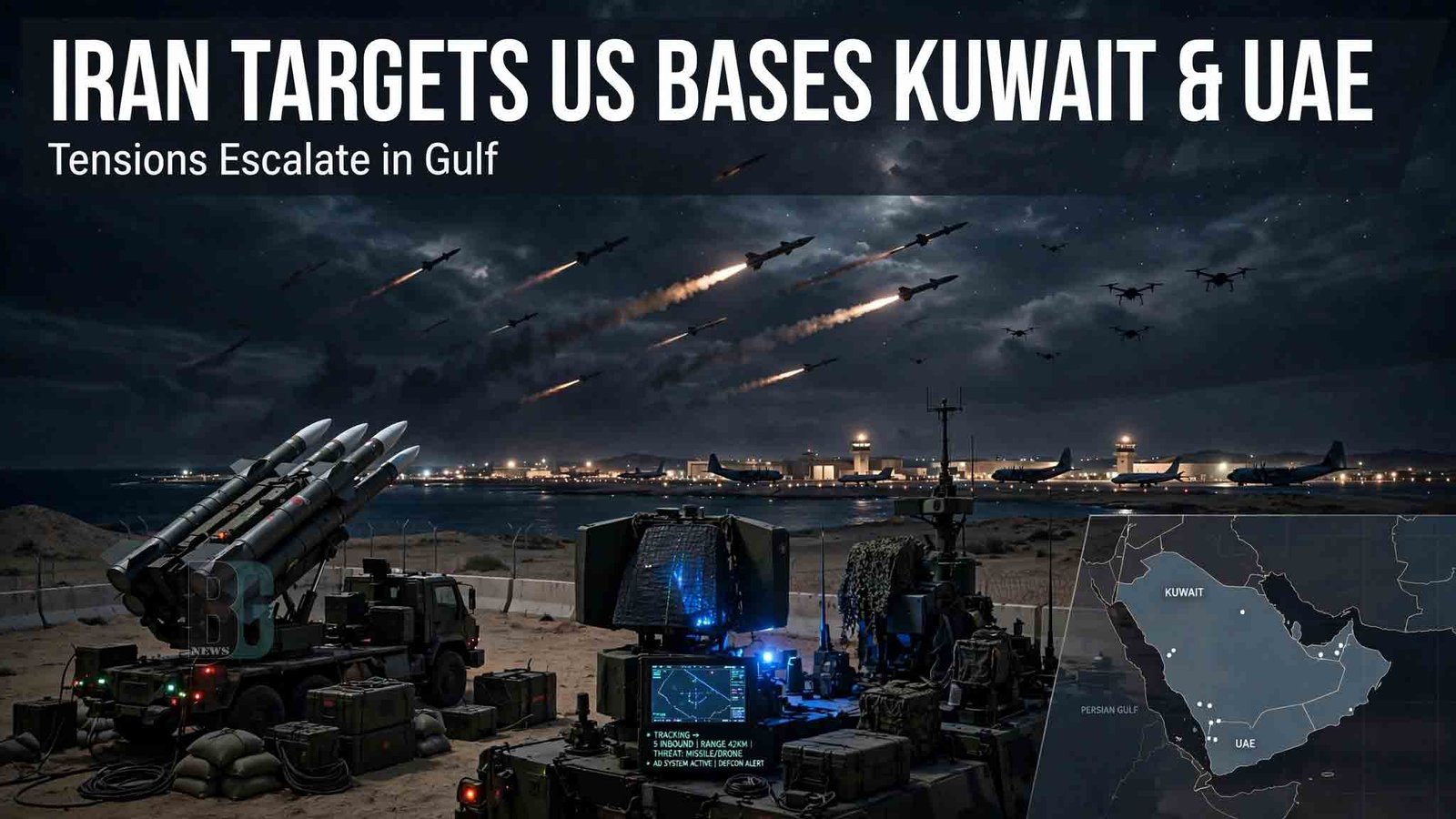 Iran Targets US Bases in Kuwait and UAE