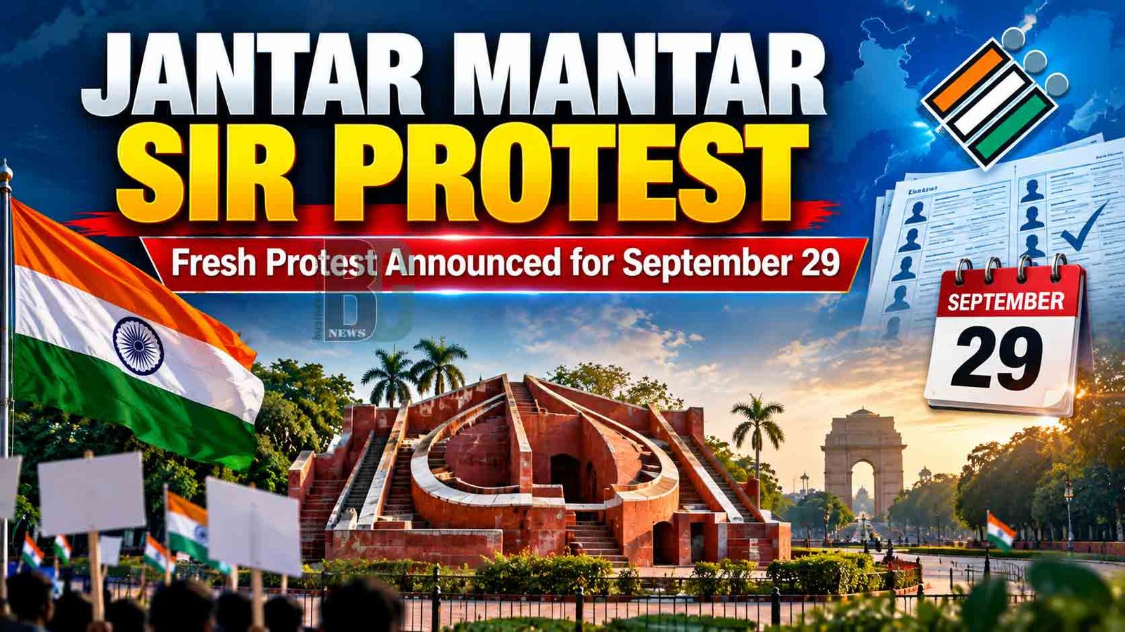 Jantar Mantar Tensions Rise Over SIR