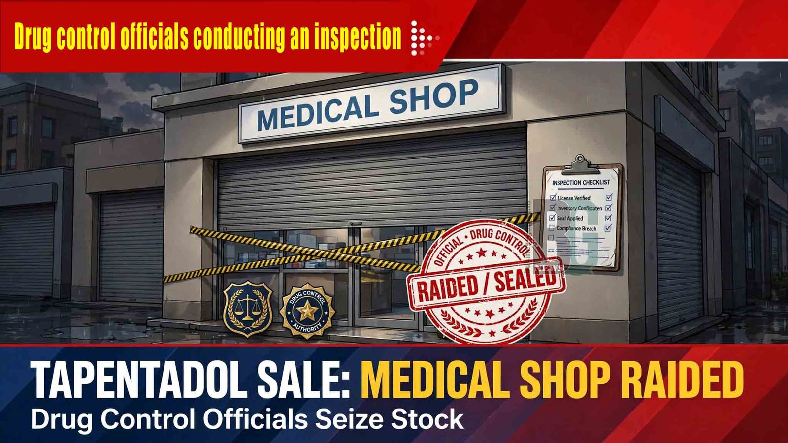 Medical Shop Raided Over Illegal Tapentadol Sale