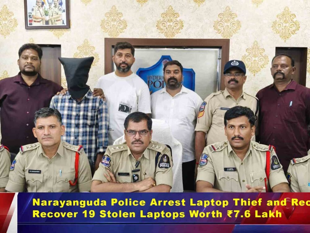 Narayanguda Police Arrest Laptop Thief and Receiver