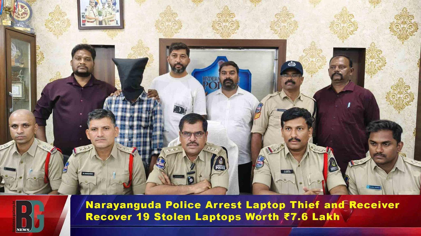 Narayanguda Police Arrest Laptop Thief and Receiver