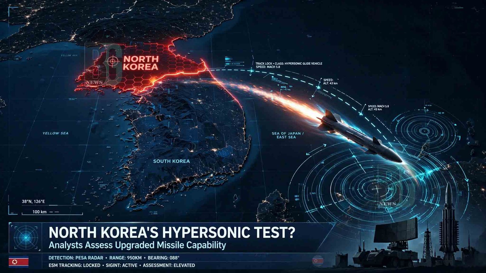 North Korea Appears to Test Upgraded Hypersonic Weapon