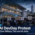 Protesters Gather Outside OpenAI