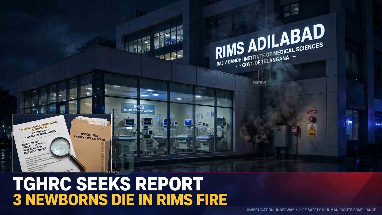 RIMS Adilabad Fire