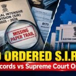 RTI Raises Questions SIR Decision