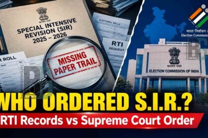 RTI Raises Questions SIR Decision
