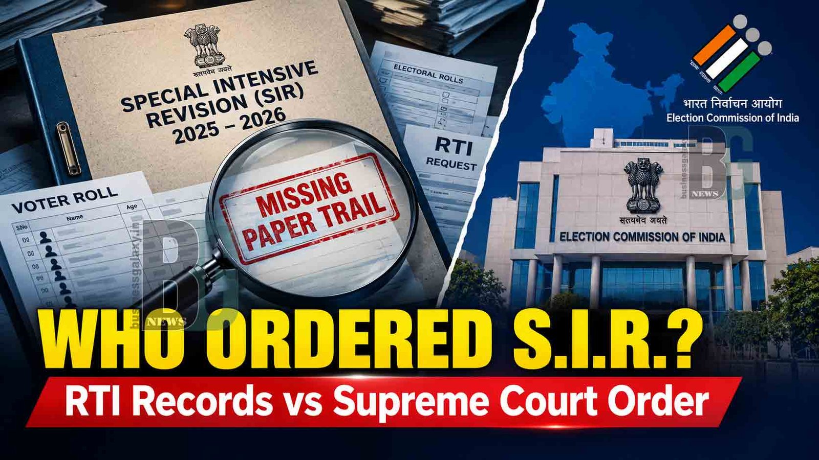 RTI Raises Questions SIR Decision