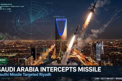Saudi Arabia Intercepts Houthi Ballistic Missile