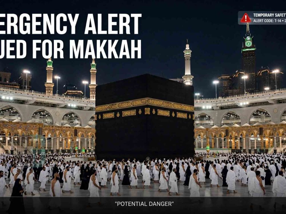 Saudi Arabia issued a brief emergency alert