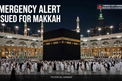 Saudi Arabia issued a brief emergency alert