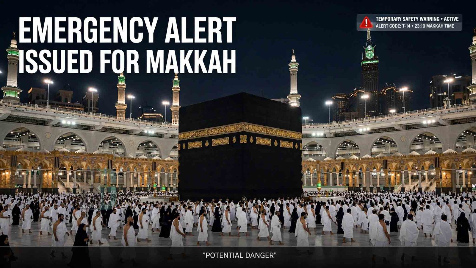 Saudi Arabia issued a brief emergency alert