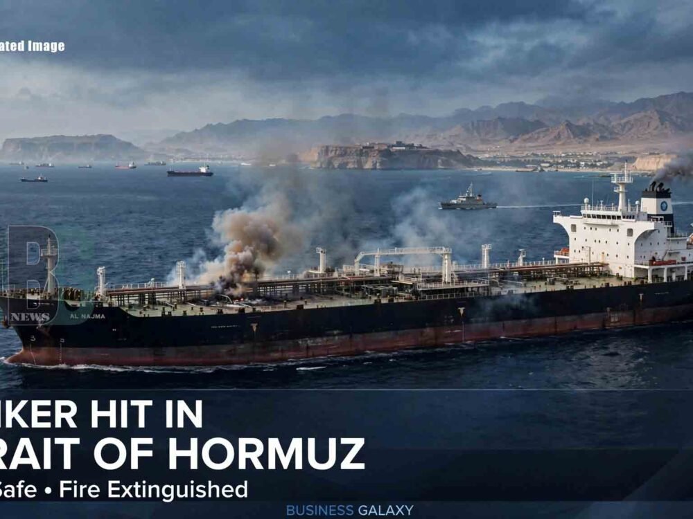 Tanker Hit by Unknown Projectile in Strait of Hormuz
