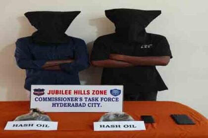Two Hash Oil Peddlers Arrested in Hyderabad