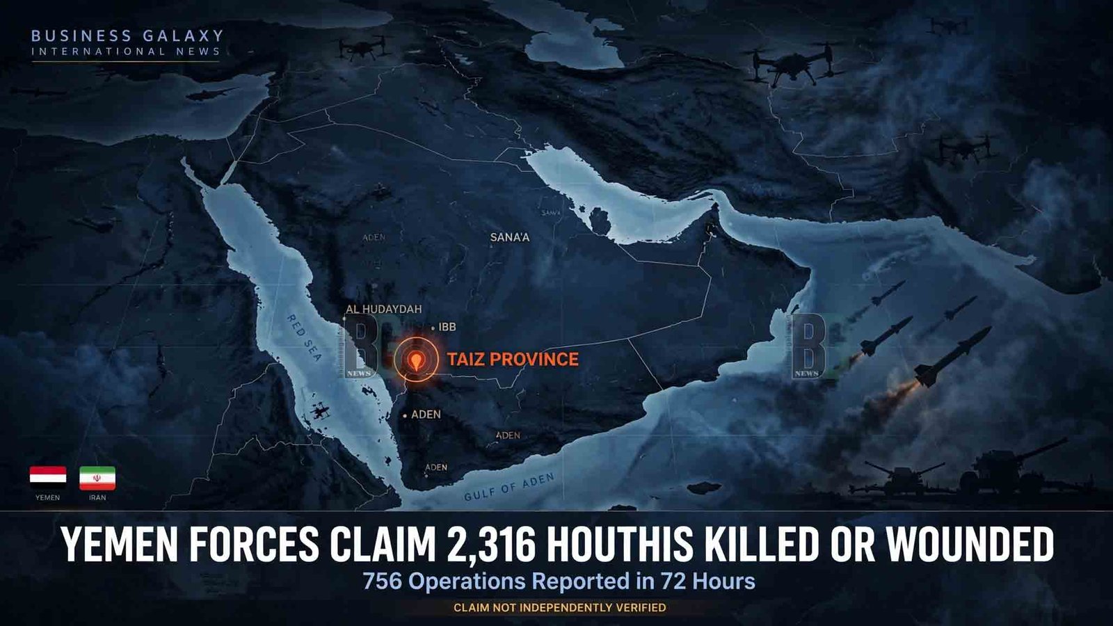 Yemen Forces Claim Houthi Fighters Killed