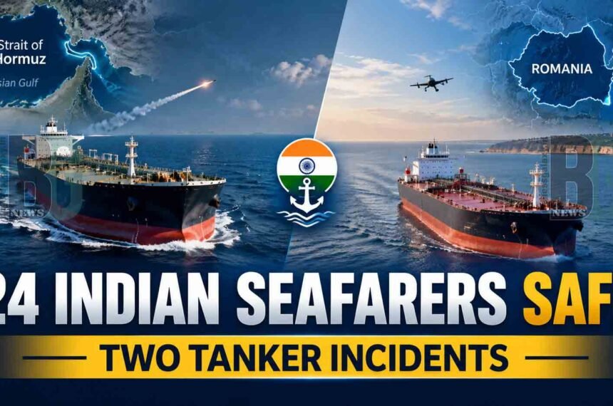 All 24 Indian seafarers reported safe