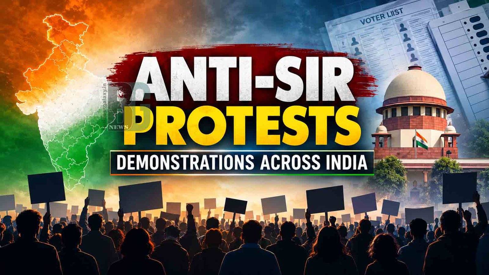 Anti SIR Protests Spread Across India