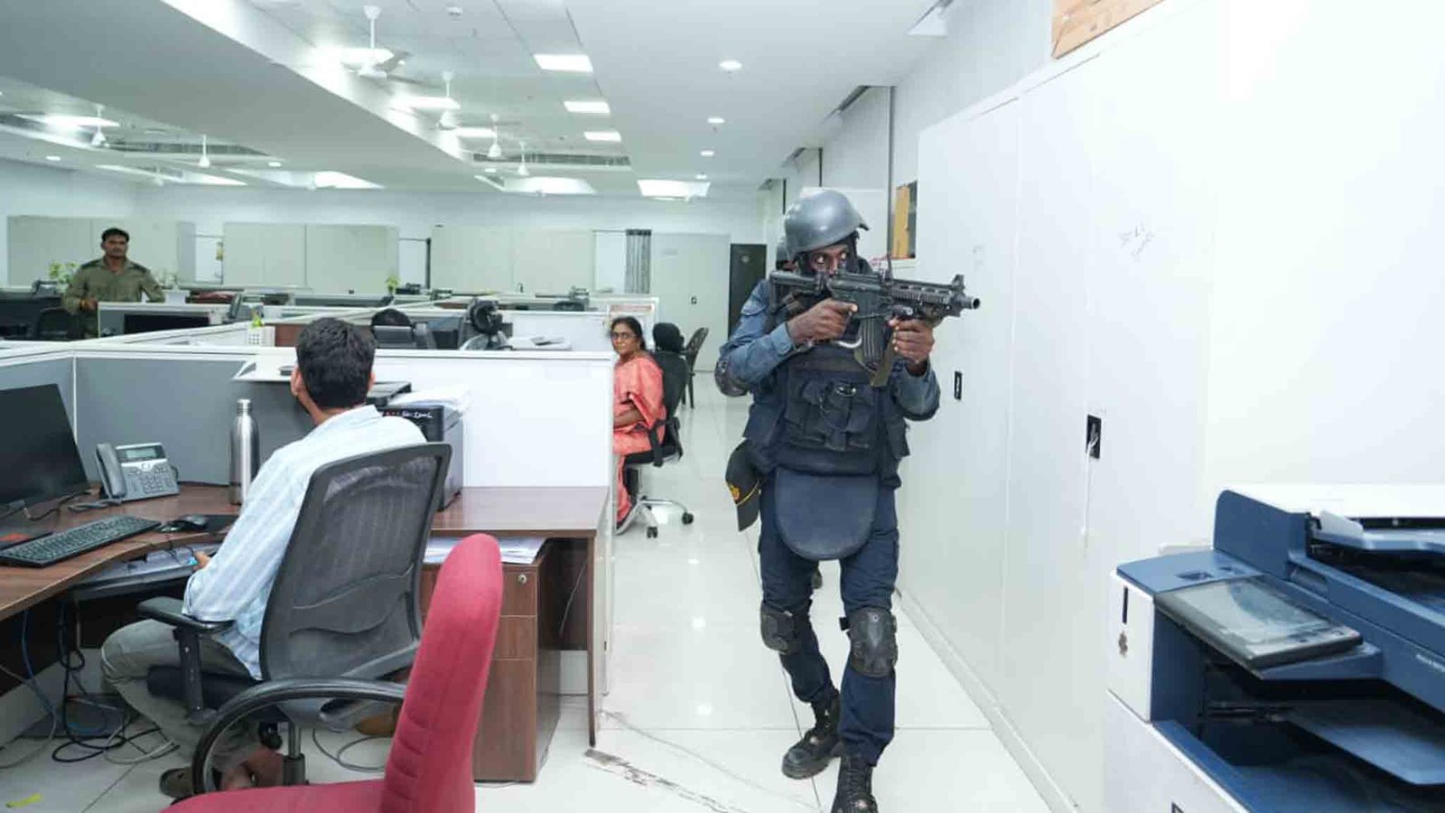 Conducts Security Mock Drill at Telangana Secretariat