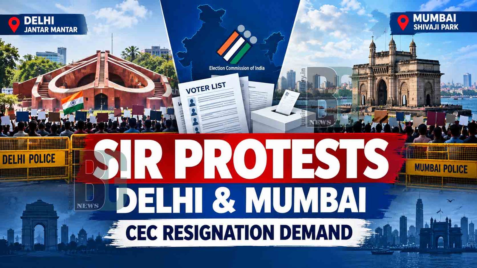Delhi and Mumbai Protest