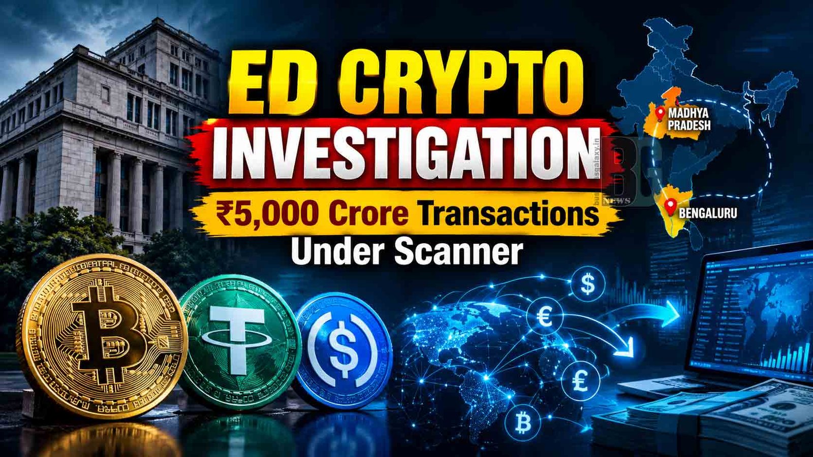 ED Probes Alleged ₹5,000 Crore Crypto Transactions
