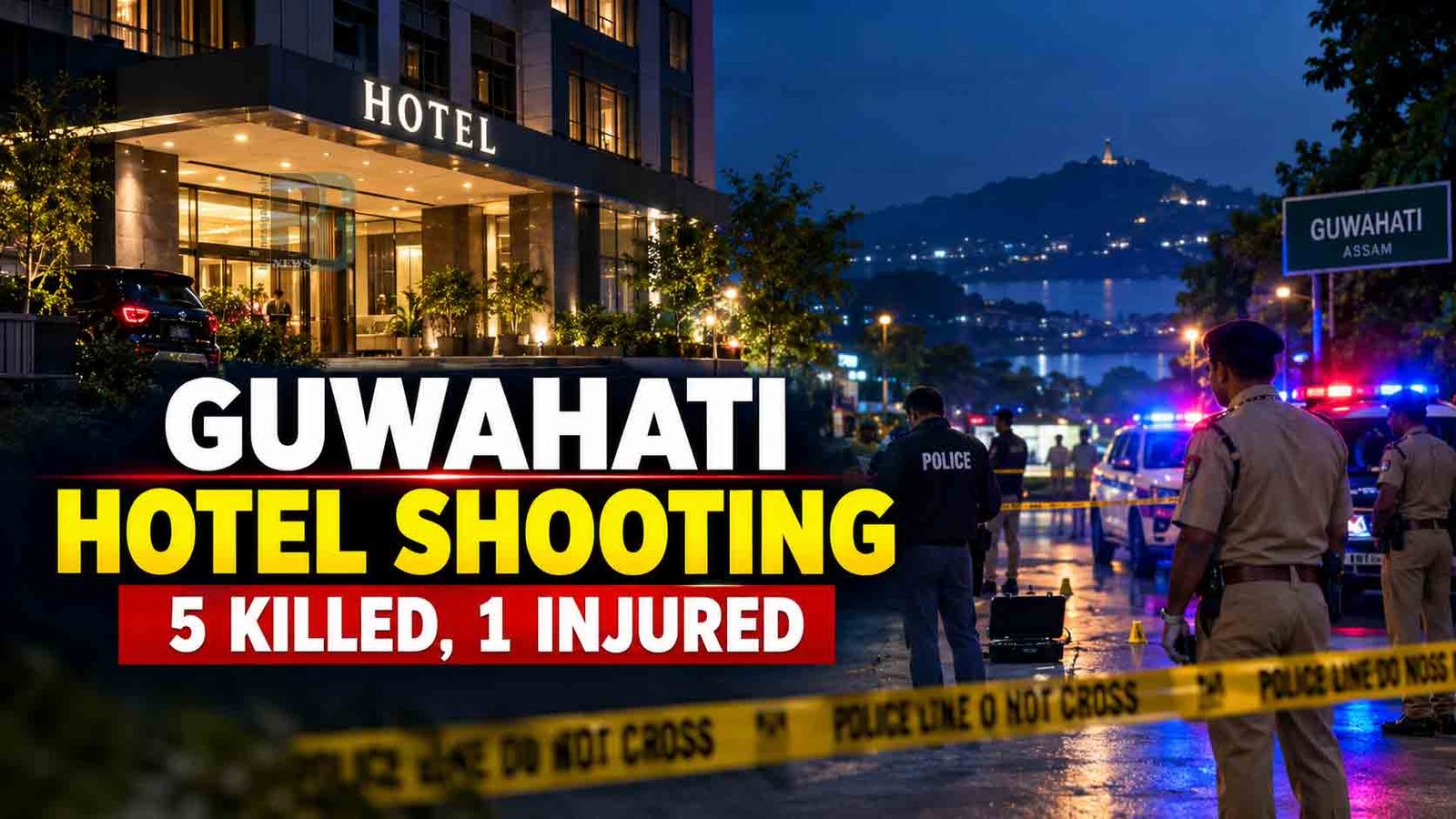 Five Killed One Injured in Guwahati Hotel Shooting