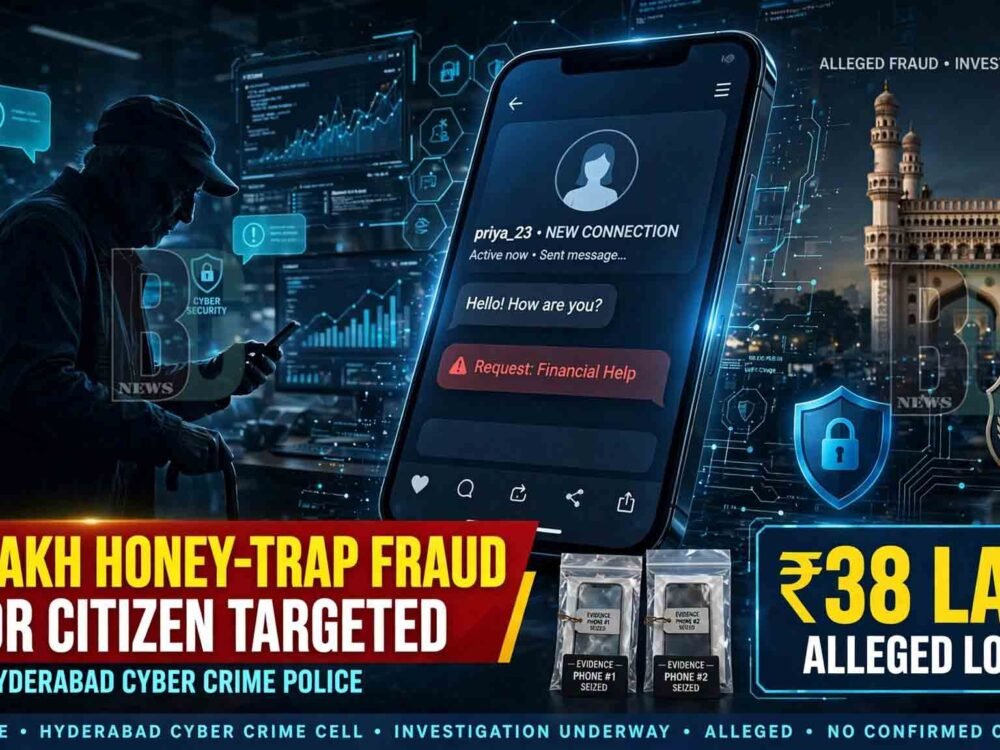 Hyderabad Cyber Crime Police Arrest Man in Honey Trap