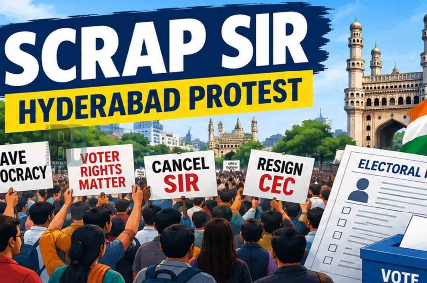 Hyderabad SIR Protest