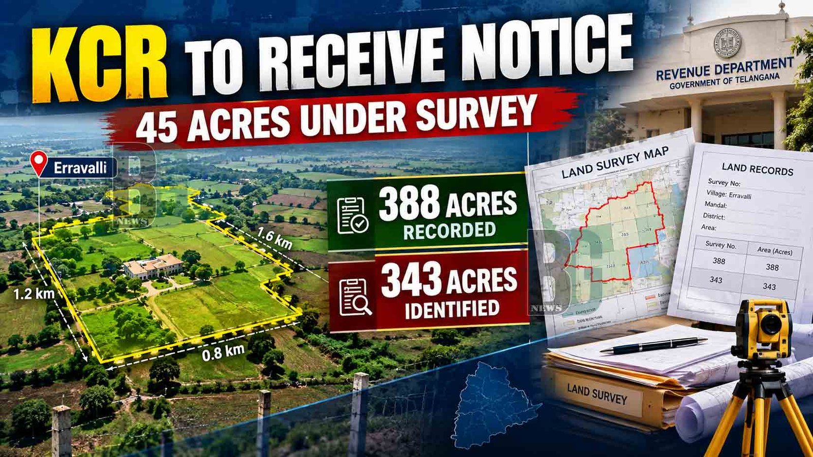 KCR to Receive Notice Over 45 Acres