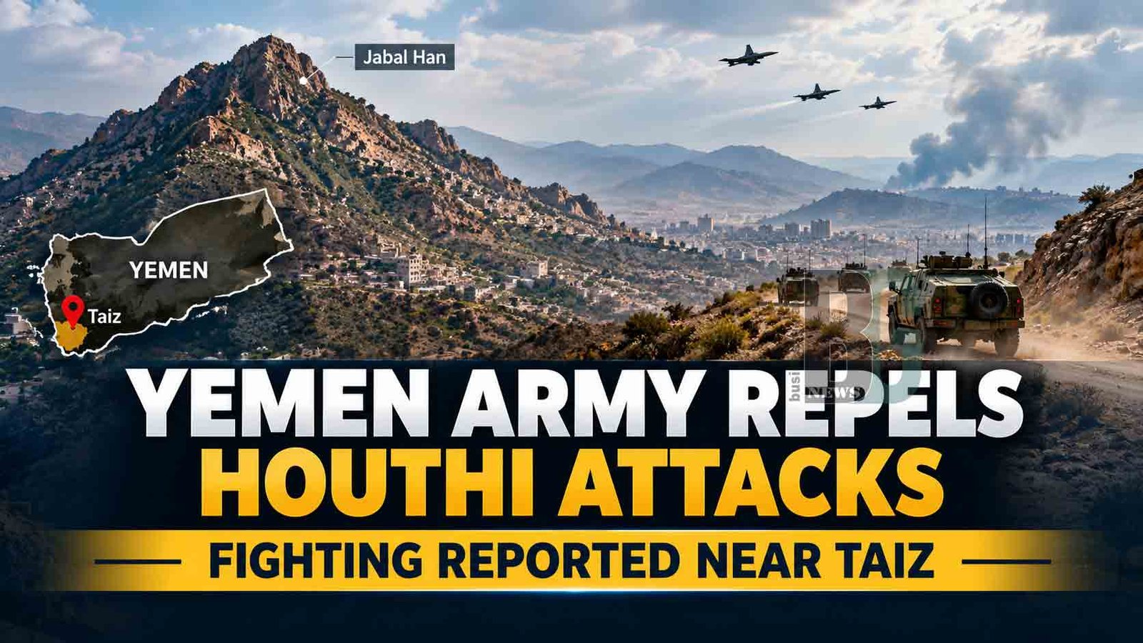 Major Houthi Attacks Near Taiz