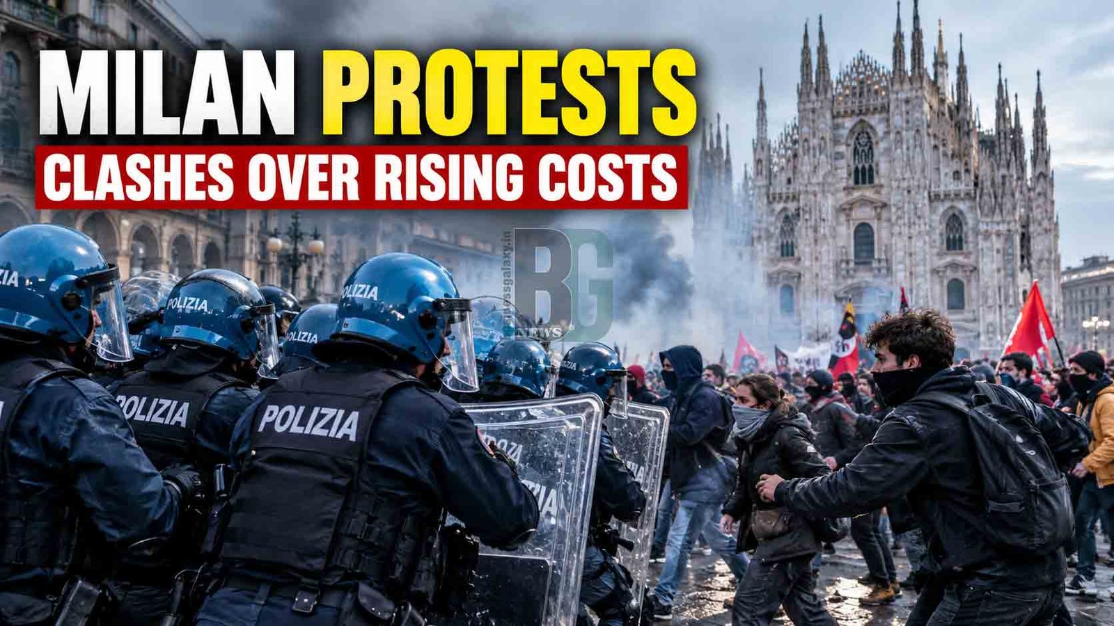 Milan Protests Turn Violent as Rising Living Costs