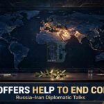 Russian President Vladimir Putin talks with Iranian President Masoud Pezeshkian