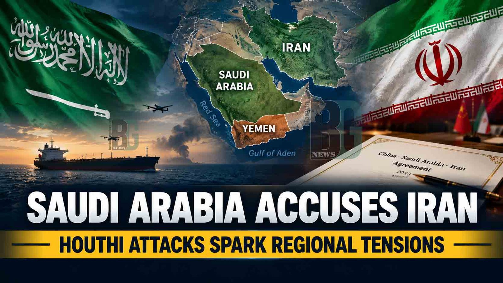 Saudi Arabia Accuses Iran of Encouraging Houthi Attacks