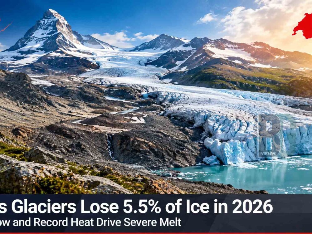 Swiss Glaciers Lose 5.5% of Ice in 2026