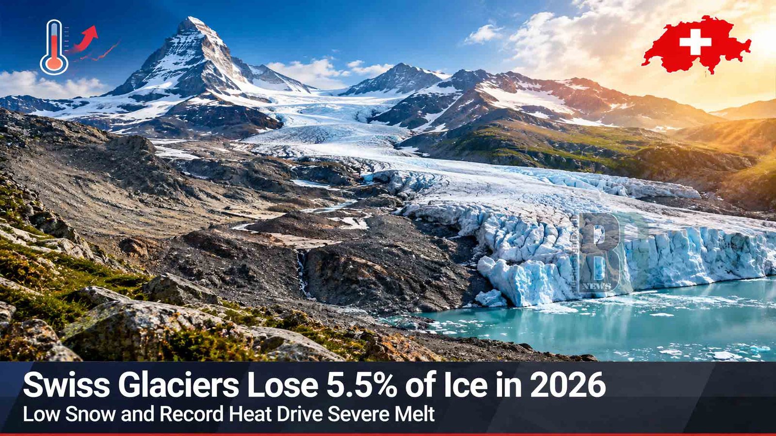 Swiss Glaciers Lose 5.5% of Ice in 2026