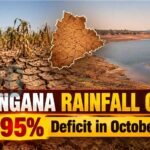 Telangana Faces 95% Rainfall Deficit in October