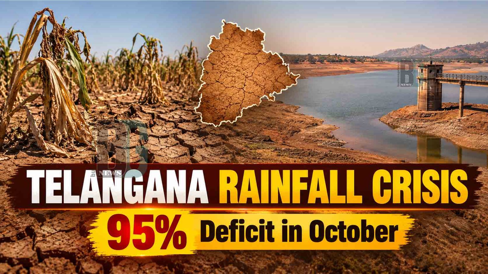 Telangana Faces 95% Rainfall Deficit in October