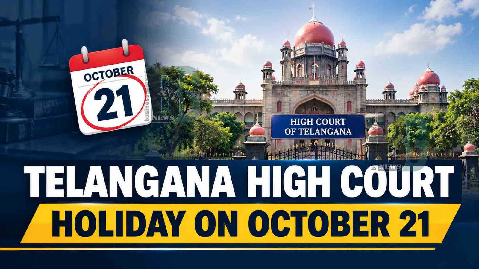 Telangana High Court Declares Holiday on October 21