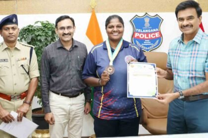 Telangana Police Woman Constable Wins Bronze at All India Police Wrestling Cluster–2026