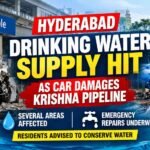 damage Krishna water pipeline